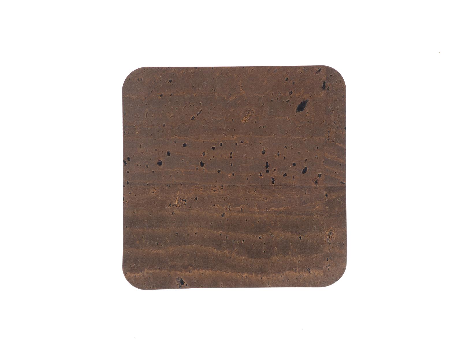 7509-DCe_cork coaster_for_glasses_textile_dark brown_square