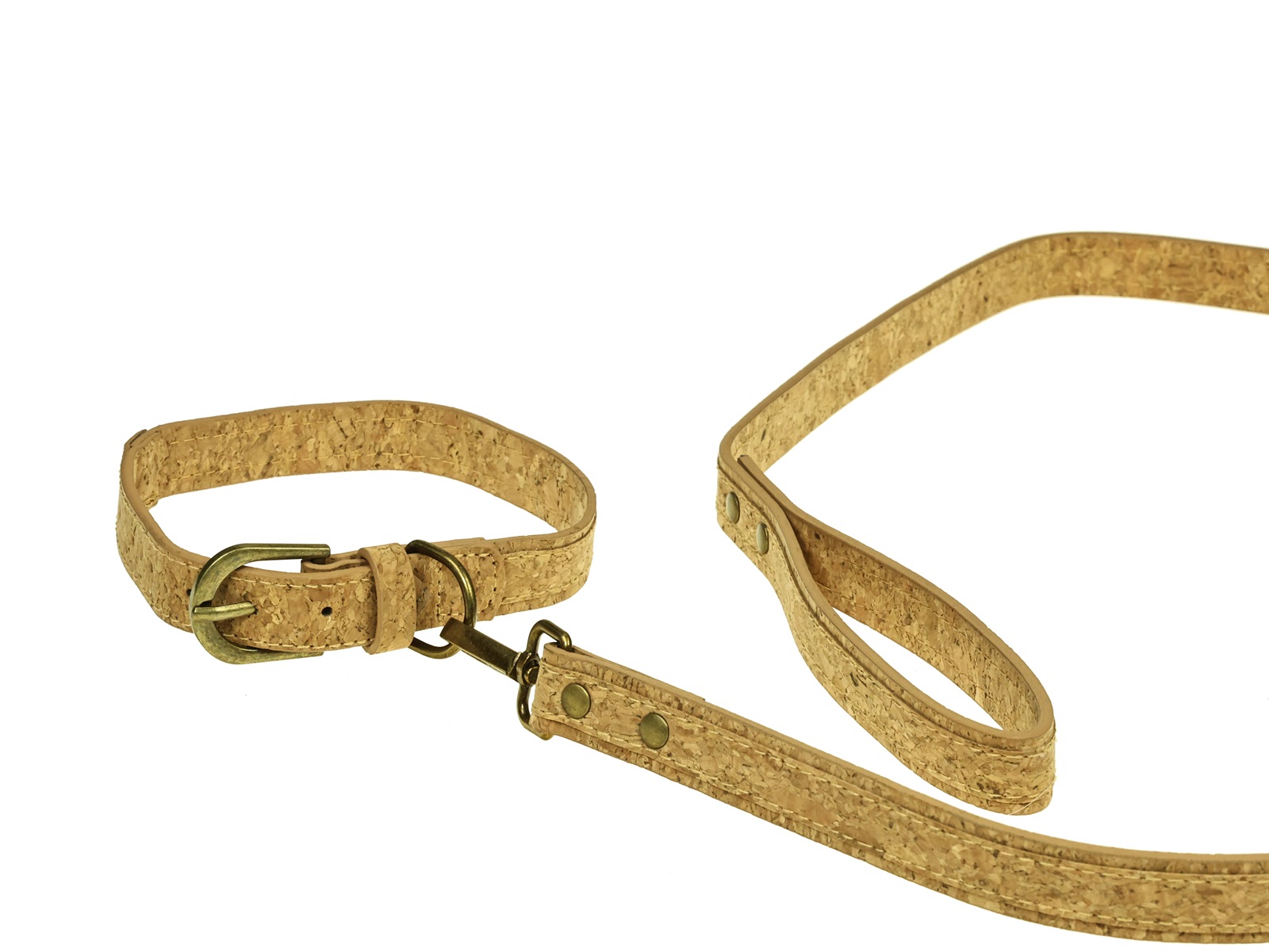 Cork collar with leash