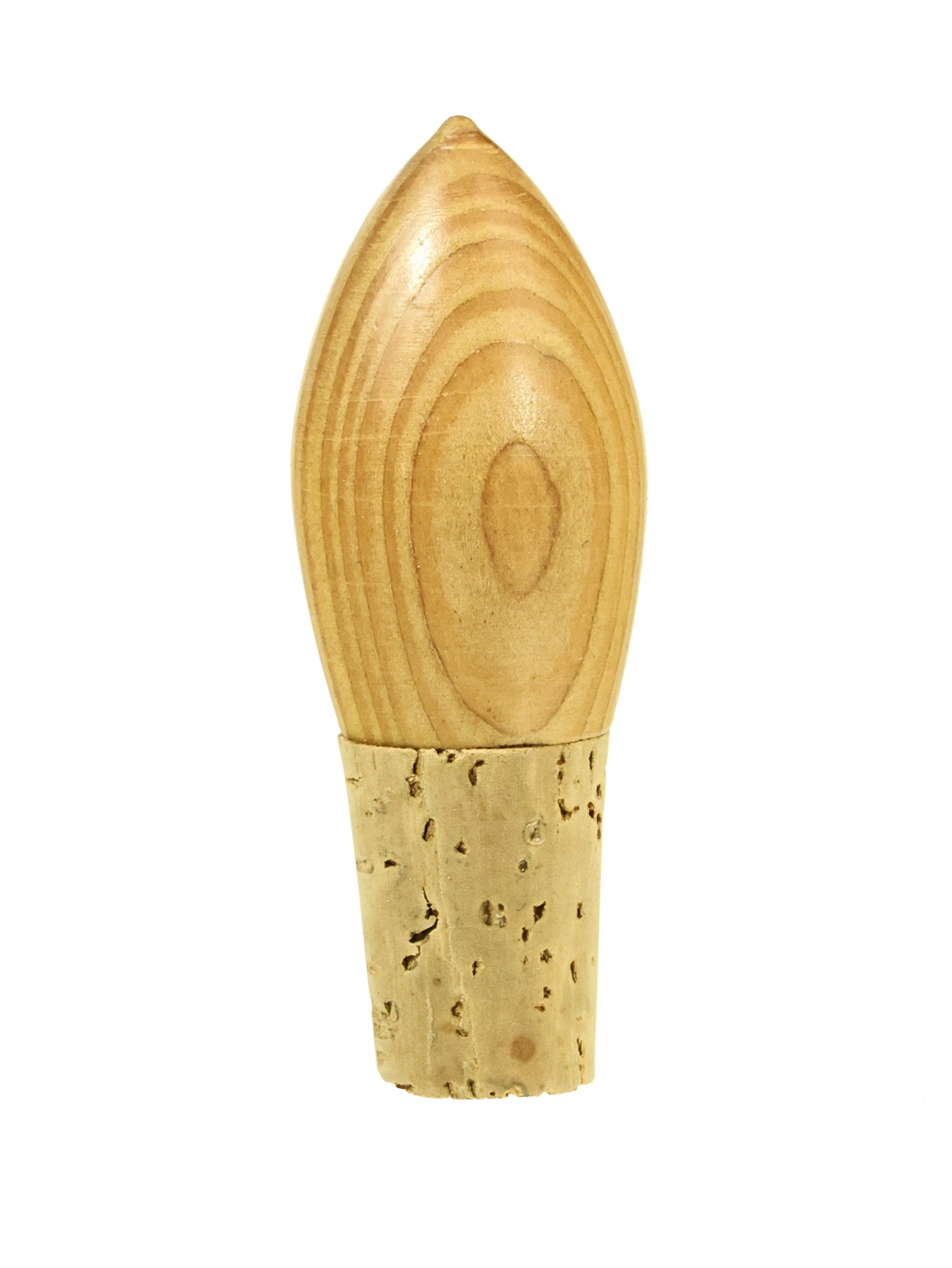 bottle stopper with wooden knob