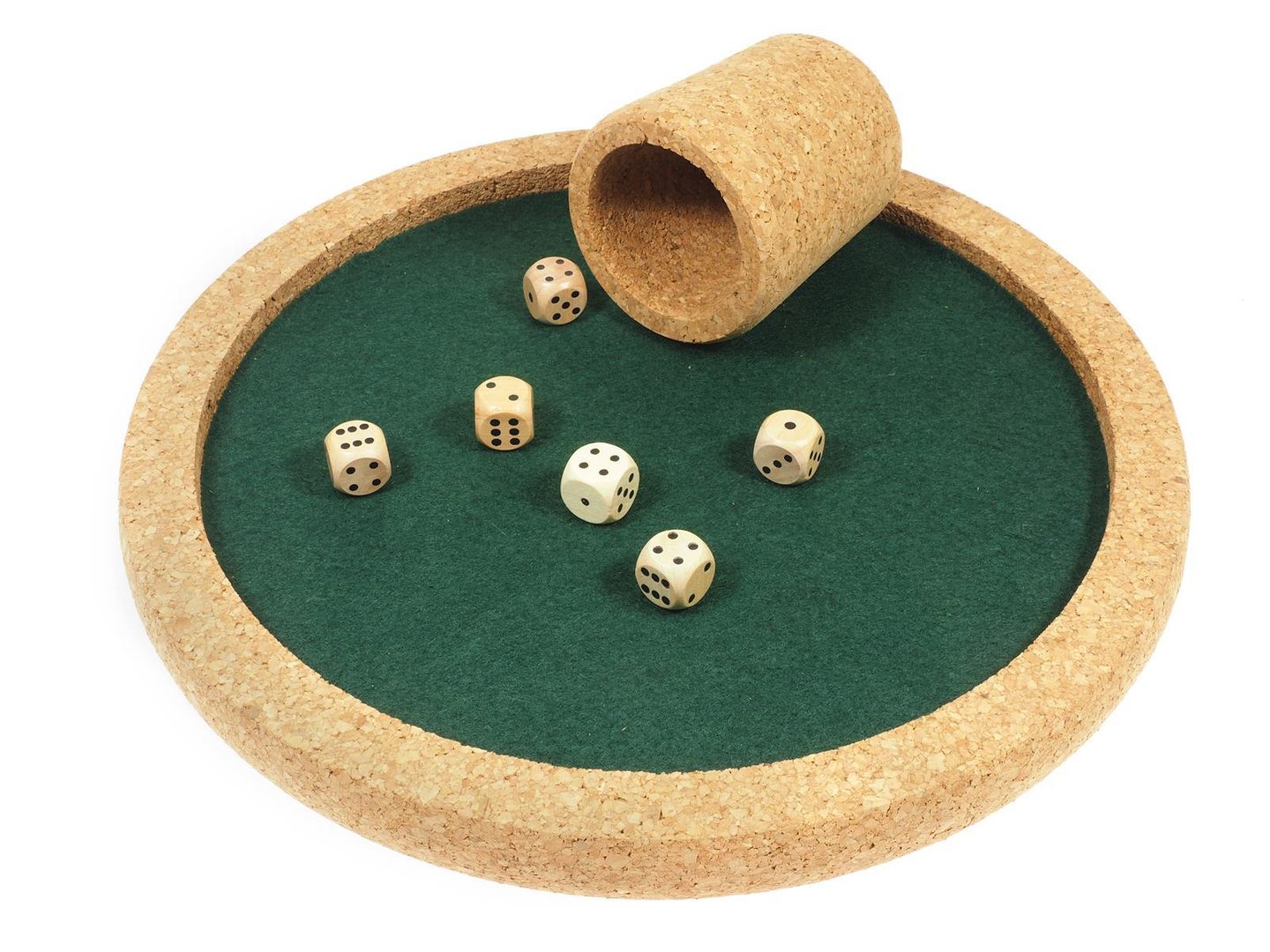 7000 Cork dice game set