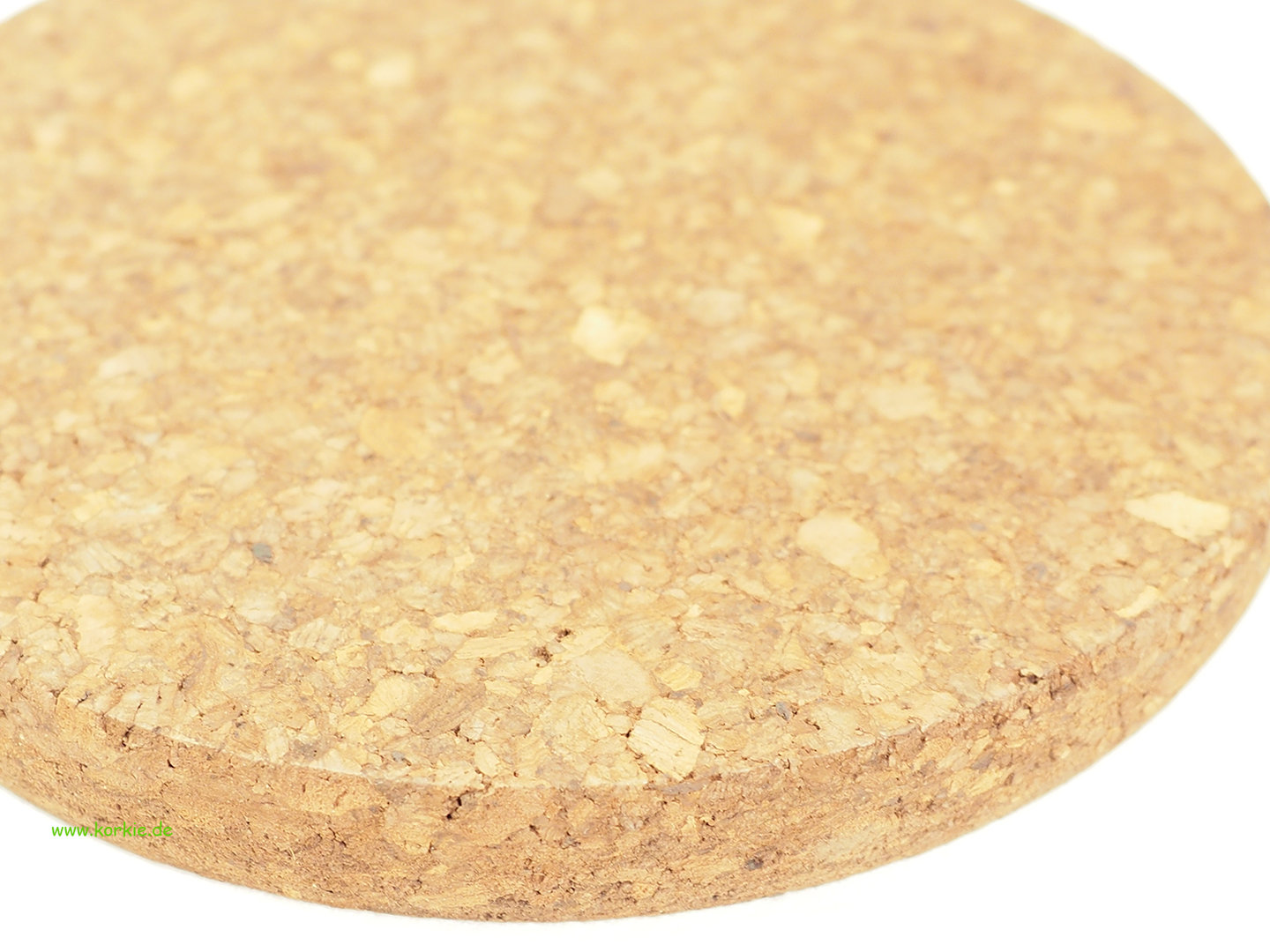 7501 Cork Coaster Round For Glasses Thick 1