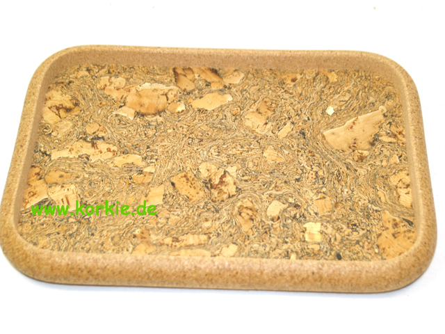 7205 M Cork Tray Rectangular Waxed