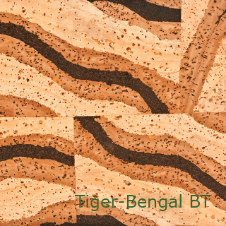 Cork fabric structure Tiger Bengal