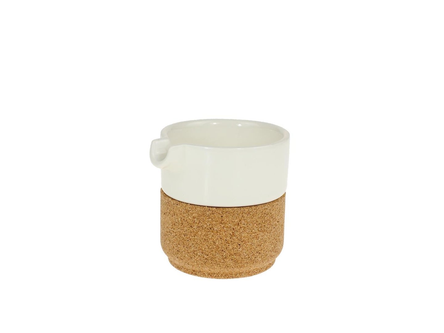11 0014 W Ceramic cork milk jug