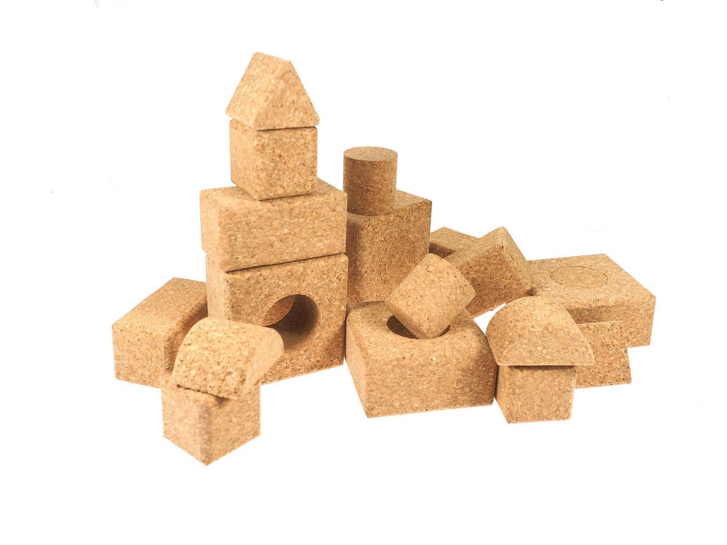 7016 Set of 2 building blocks cork 3