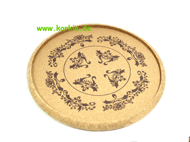 7207 Tray Round With Motif Print